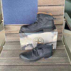 Fiorentini + Baker Elina 21 Dark Gray Leather Boots women’s size 40
